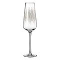 Premier Housewares Deko Champagnergläser, 4er Set, Mundgeblasen, Gold Lines Design