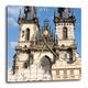 3dRose Europa, Tschechische Republik, Prag. Tyn Church Spires Close-Up. Wanduhr (DPP_257568_3), 38,1 x 38,1 cm