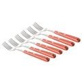 Mäser, Serie BBQ Hot, Gabel-Set 6-tlg, Besteck-Set in der Farbe Rot für 6 Personen