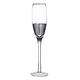 Premier Housewares Apollo Sektgläser, 4er Set, 210ml, Silver Crosshatched Design