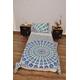 indischen blau weiß Urban Floral Outfitters Wandteppich Mandala Überwurf Tagesdecke Gypsy Boho Single Twin Doona Bettdeckenbezug und 1 Kissenbezug Set 100% Baumwolle 203,2 x 137,2 cm.