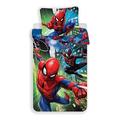 Jerry Fabrics Spiderman Character Childrens Bettwäsche mit Reißverschluss; Bettbezug 140 x 200 cm und Kissenbezug 70 x 90 cm Baumwolle Multicolored 200 x 140 x 0.5 cm