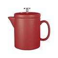 La Kaffeebereiter Barcelona modernes Keramik French Press Kaffeemaschine, 900 ml (1,5 Pints/6 Tassen) – Rot