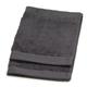 Blank Home Waschbecken Organic Badetuch, Baumwolle, Grau (Dark Grey), 100 x 50 x 4 cm