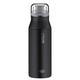 alfi 5357.100.060 Trinkflasche elementBottle, Edelstahl Pure schwarz 0,6 l – Spülmaschinenfest