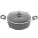 Keten Luigi Ferrero FR-3322M Marble Cooking Pot, 22cm, Aluminium, Grau, 22 cm,