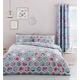 Catherine Lansfield Sechseck Floral, blaugrün, Doppelbett