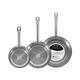 Set 3pc Pfannen gepresstem 22,26,30 cm Aluminium Induktion Professional Chef Platinum