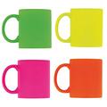 eBuyGB Leuchtende Fluoreszierende Tasse für Tee und Kaffee, Keramik, gemischt, 4 Stück