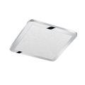 Trio Leuchten 656511806 Cesar A, LED Deckenleuchte, Metall, 18 Watt, Integriert, Chrom, Switch-Dimmer, 30 x 30 x 3 cm