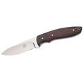 PUMA TEC 306209 Gürtelmesser Cocobolo Stahl AISI 420-hochglanzpoliert-Cocobolo/Ebenholz Griffschalen-Riemenöse-braune Scheide, mehrfarbig