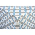 Tischdecke Lunar blau Tischtuch Tischwäsche Wachstuch pflegeleicht wasserabweisend Rund 140cm, PVC-Polyester, 55029, Venilia