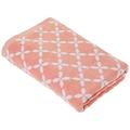 LASA Home Bettwäsche 70 x 140, Collection Shibori, Blumenmuster, Baumwolle, Orange, 70 x 140 x 1 cm