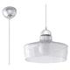 Sollux Lighting Rosalia Pendelleuchte, Glas, Transparent, Chrome