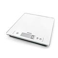 Soehnle Page Comfort 400 Digitale Küchenwaage, Gewicht bis zu 10 kg (1-g-genau), runde Haushaltswaage mit Sensor-Touch, elektronische Waage inkl. Batterien, extragroße Wiegefläche, weiß