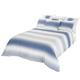 Lameirinho Collection Aquarey Bettbezug, 260 x 240 cm, 100% Baumwolle, Satin, Blau, 260 x 240 cm