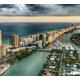Scenolia Fototapete Miami City 3x2,70 m | Deko und Foto, XXL Qualität