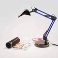 Licht-Erlebnisse Kinder Bagger Schreibtischlampe, Blau Schwarz Metall 400lm