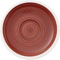 Villeroy & Boch Artesano Red Sea Untertasse, 6 Stück, Aus hochwertigem Premium Porzellan, Rot/Weiß, Ø13 cm