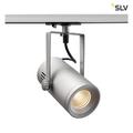 SLV Euro Track Spot, Silber, 3000K, 36°, inkl. 1P-Adapter Leuchte, Aluminium, 11 W, grau