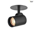 SLV Helia EL, LED Indoor Deckeneinbauleuchte, schwarz, 3000K, 35° Leuchte, Aluminium, 0 W