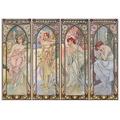 Artopweb TW22307 Mucha - Time of the day Dekorative Paneele, Multifarbiert, 70x48 Cm