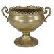 LORENZON GIFT NAO-3041 Vase, Eisen + Glas, Gold, Einheitsgröße