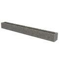 vidaXL Gabion Raised Bed Galvanised Steel 540x50x50cm Stone Basket Raised Bed