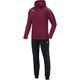 JAKO Kinder Trainingsanzug Polyester Classico mit Kapuze, maroon, 164, M9450