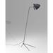 Brayden Studio® Chantel Aluminium/Brass 63" Arched Floor Lamp Metal in Black | 63 H x 21.4 W x 18 D in | Wayfair F2C3A2C1D954446086F49D93DE71E3A8