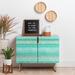 East Urban Home Ninola Design Little Dots Textured 2 Door Credenza Cabinet Wood in Green | 38 H x 38 W x 20 D in | Wayfair