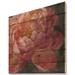East Urban Home Vivid Pink Peonies I - Shabby Elegance Print on Natural Pine Wood in Brown/Orange/Pink | 16 H x 16 W x 0.78 D in | Wayfair