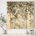 East Urban Home Simple Bubbles IV - Mid-Century Modern Print on Natural Pine Wood in Black/Brown | 16 H x 16 W x 0.78 D in | Wayfair