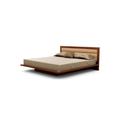 Copeland Furniture Moduluxe Solid Wood and Platform Bed Wood and /Upholstered/Microfiber/Microsuede in Black/Brown | 35 H x 66 W x 86 D in | Wayfair