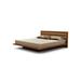 Copeland Furniture Moduluxe Solid Wood and Platform Bed Wood and /Upholstered/Microfiber/Microsuede in Black/Brown | 35 H x 82 W x 86 D in | Wayfair