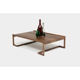 ARTLESS Untitled Solid Wood Sled Coffee Table Metal in Brown | 16 H x 48 W x 24 D in | Wayfair A-U-U4-W
