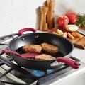 Rachael Ray Create Delicious Hard Anodized Nonstick Induction Deep Frying Pan/Skillet Non Stick/Aluminum in Red/Gray | 5.13 H in | Wayfair 80180