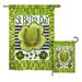 Breeze Decor Luck of the Irish Clover Spring St. Patrick 2-Sided Polyester 40 x 28 in. Flag Set in Green | 40 H x 28 W in | Wayfair