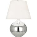 Robert Abbey Dal Table Lamp Metal/Fabric in Gray | 19.25 H x 13 W x 13 D in | Wayfair S9870