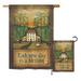 Breeze Decor Each New Day Inspirational Sweet Home Impressions Decorative 2-Sided Polyester Flag Set in Brown | 28 H x 18.5 W in | Wayfair