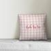 Ebern Designs Varvara Ooh La La 16" Throw Pillow Polyester in Pink | 16 H x 16 W in | Wayfair 7DABDC516EC740B181C5A506B66304D7