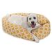 Majestic Pet Products Links Sherpa Bagel Bolster Metal in Yellow | 9 H x 35 D in | Wayfair 78899554429