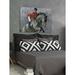 Charlton Home® 'Equestrian Trick Riding' by Parvez Taj - Wrapped Canvas Painting Print Canvas, Wood in Black | 30 H x 45 W x 1.5 D in | Wayfair