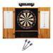 Viper Bristle Dartboard & Cabinet Set w/ Darts (Wayfair Exclusive) in Brown/Gray/Red | 32 H x 24 W x 7 D in 40-1121