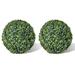 Charlton Home® Artificial Topiary Tree Boxwood Ball Boxwood Topiary Ball 10.6" Resin/Plastic | 10.62 H x 10.62 W x 10.62 D in | Wayfair