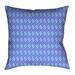 Latitude Run® Avicia Geometric Throw Pillow Polyester/Polyfill blend in White/Indigo | 36 H x 36 W x 14 D in | Wayfair