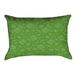 Latitude Run® Avicia Indoor/Outdoor Lumbar Pillow Polyester/Polyfill blend in Green | 14 H x 20 W x 3 D in | Wayfair