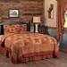 Loon Peak® Cedardale 136 TC Reversible Quilt Set Cotton in Brown/Red/White, Size California King Quilt + 2 Shams | Wayfair