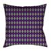 Latitude Run® Avicia Geometric Throw Pillow Polyester/Polyfill blend in White/Indigo | 36 H x 36 W x 14 D in | Wayfair