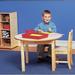 Childcraft Wood Round Writing Table Wood/Laminate in Brown | 20 H in | Wayfair 297479